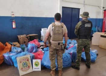 PF e BPFRON localizam depósito de produtos contrabandeados em Foz