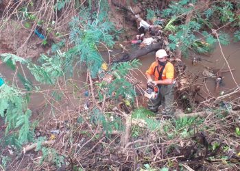 Força-tarefa retira quase 60 toneladas de lixo de rios e córregos em apenas um dia
