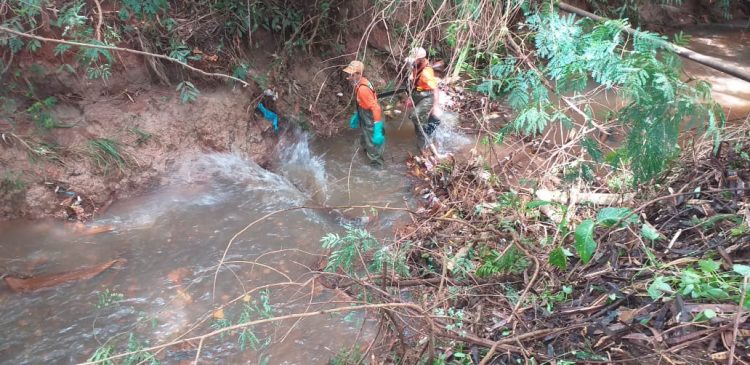 Força-tarefa retira quase 60 toneladas de lixo de rios e córregos em apenas um dia