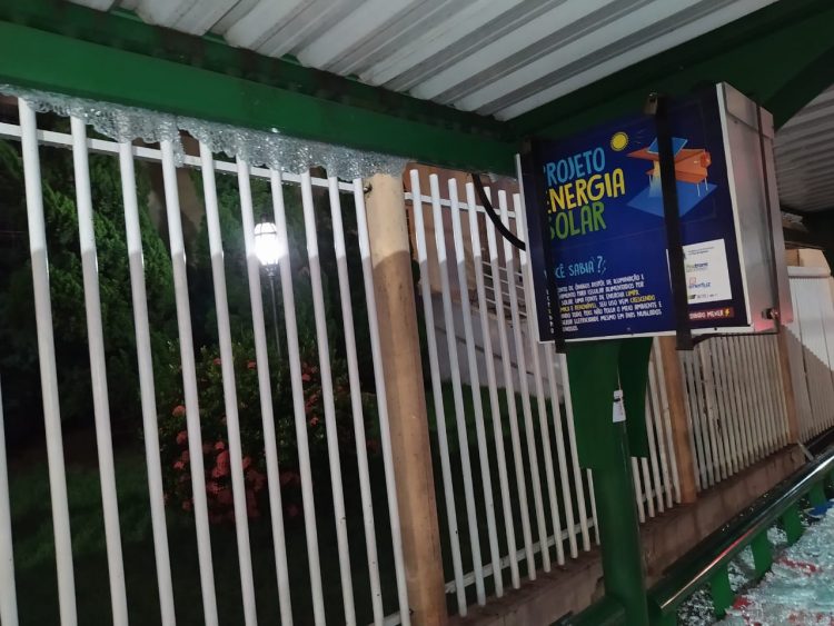 GM prende vândalo em flagrante quebrando pontos de ônibus no centro