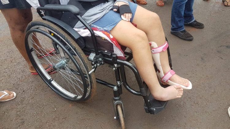 Moradores do Jardim Almada protestam após criança ser atropelada na Av. Andradina