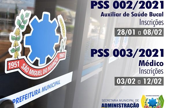 Prefeitura abre PSS’s para contratações na área da Saúde