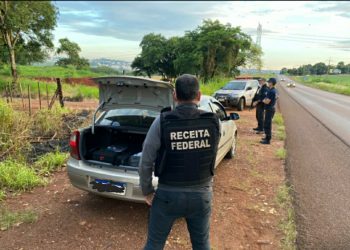 Receita Federal retém veículo carregado com eletrônicos