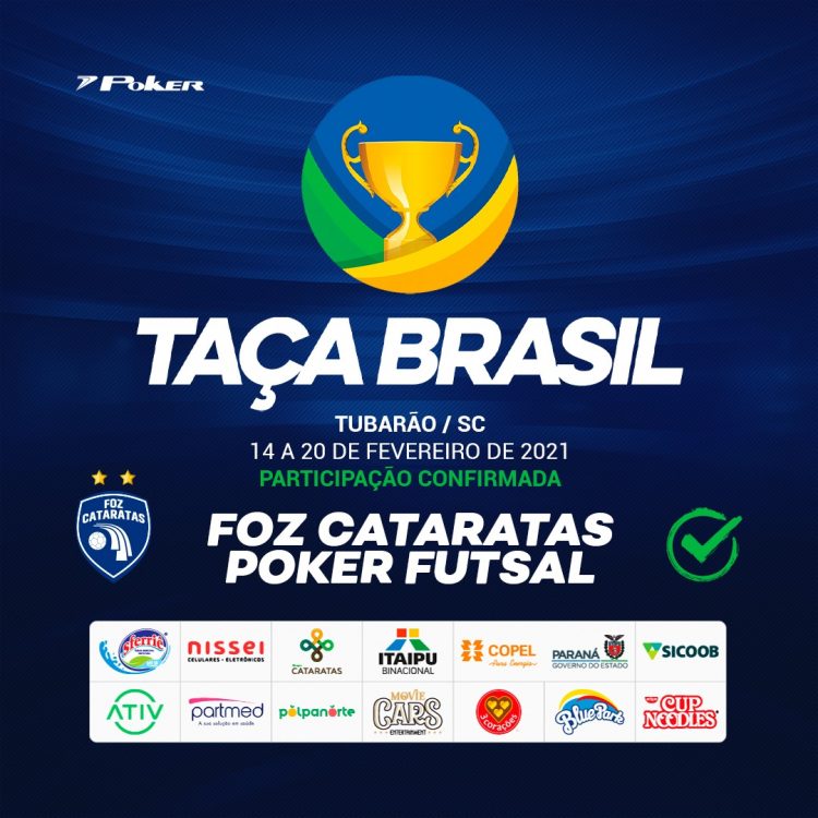 Foz Cataratas Poker Futsal viaja nesta sexta rumo a Taça Brasil