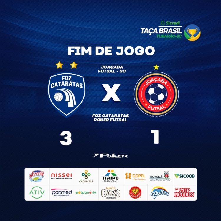 Foz Cataratas segue para quartas de final da Taça Brasil em primeiro no grupo