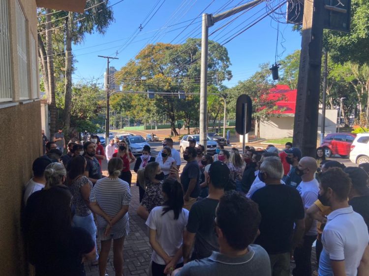 Trabalhadores do setor de eventos protestam contra medidas de restrição