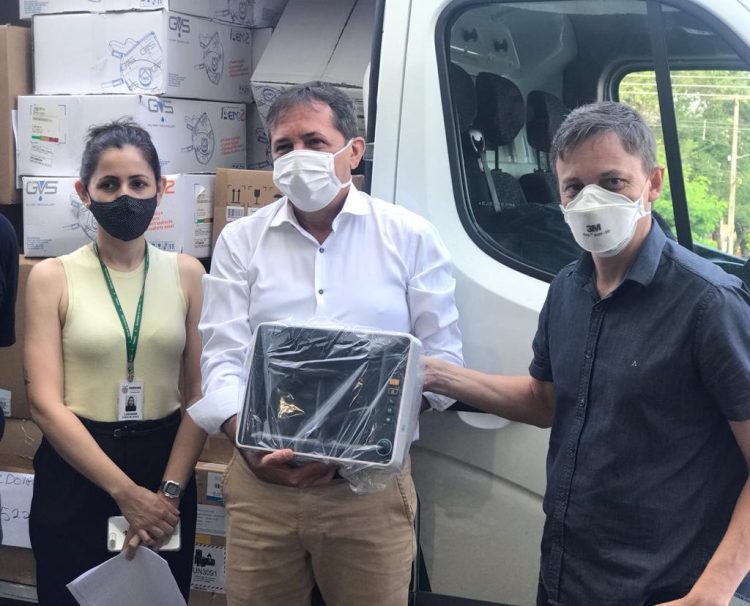 Hospital Municipal recebe 15 respiradores e 20 monitores para atendimento à Covid-19