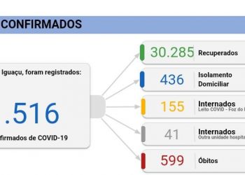 Com atualização de dados represados, Foz do Iguaçu registra 356 casos de Covid-19