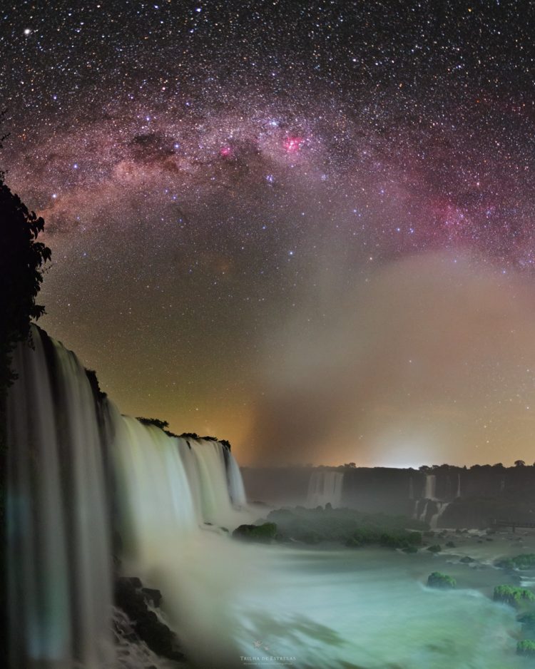 Cataratas do Iguaçu compõe registros celestiais inéditos