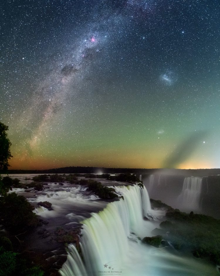 Cataratas do Iguaçu compõe registros celestiais inéditos