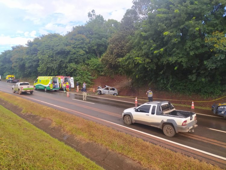 Acidente na BR-277 em São Miguel do Iguaçu deixa dois mortos
