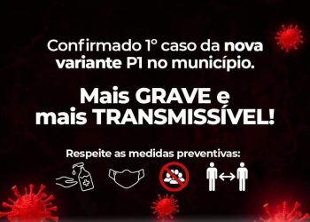 Santa Terezinha de Itaipu confirma primeiro caso de variante da Covid-19