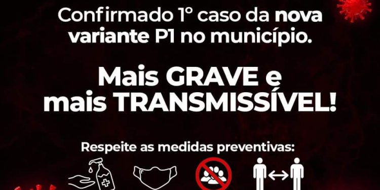 Santa Terezinha de Itaipu confirma primeiro caso de variante da Covid-19