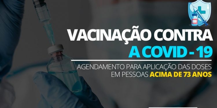 A partir desta quarta-feira (24) inicia vacinação de idosos com mais de 73 anos