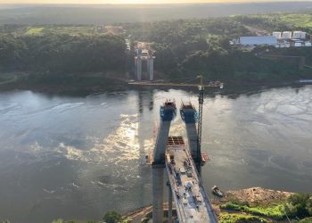 Obras da Ponte da Integração atingem quase 50%