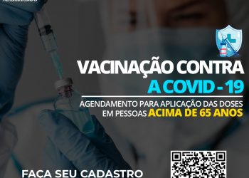 Vacinação contra a covid-19 para pessoas acima de 65 anos inicia nesta segunda, 29