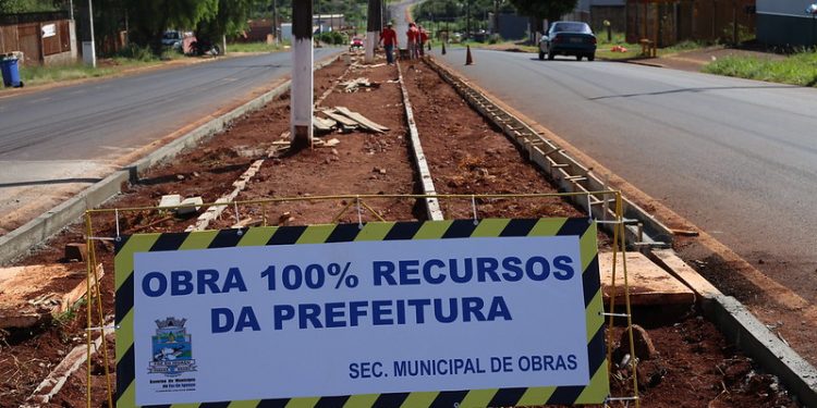 Ciclovia da Avenida Andradina trará mais possibilidades de trajetos seguros aos ciclistas de Foz