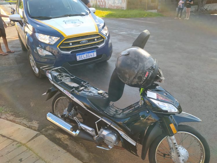 Guarda Municipal apreende adolescente com moto furtada no Paraguai