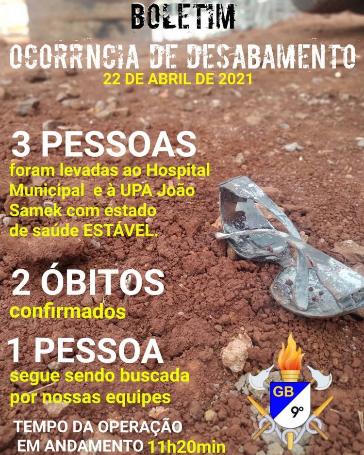 Corpo de Bombeiros confirma duas mortes em obra que desabou no centro de Foz