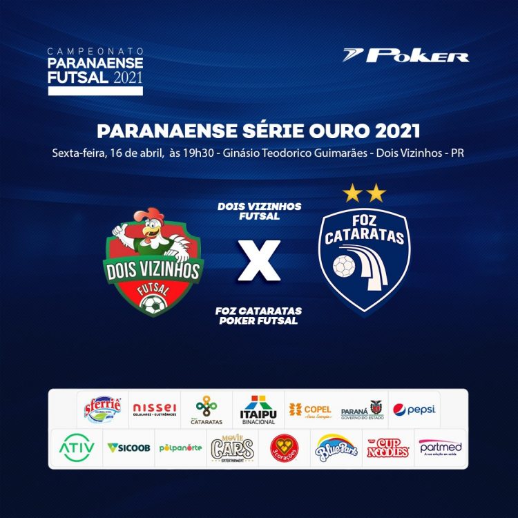 Foz Cataratas Poker Futsal joga em Dois Vizinhos nesta sexta, 16