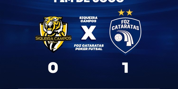 Foz Cataratas Poker Futsal estreia com vitória no paranaense
