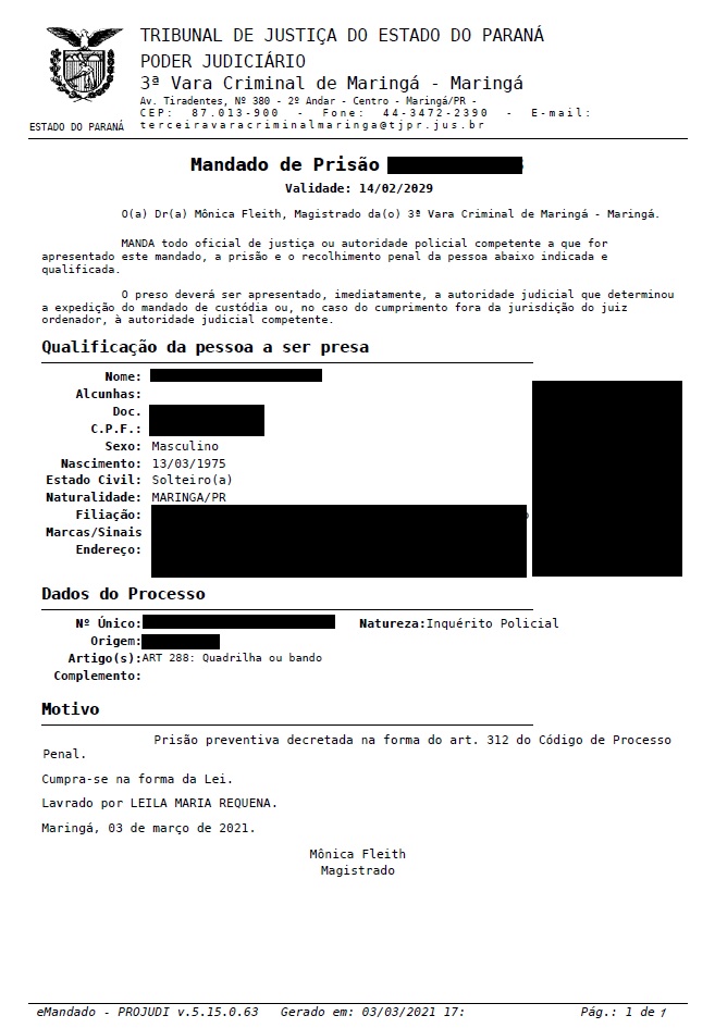 Foragido  da justiça é preso pela Polícia Civil no Bairro Morumbi
