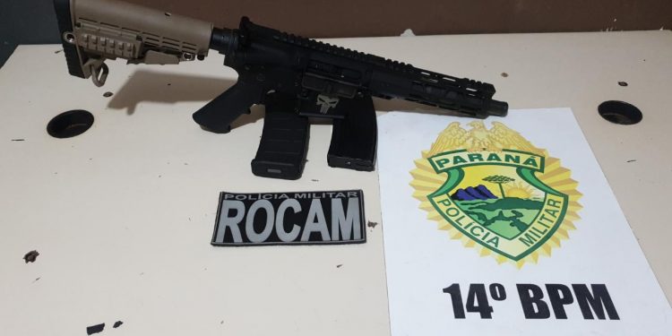 Polícia Militar apreende arma de guerra em Foz do Iguaçu