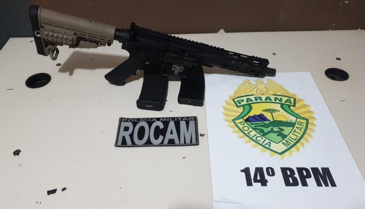 Polícia Militar apreende arma de guerra em Foz do Iguaçu