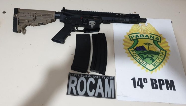 Polícia Militar apreende arma de guerra em Foz do Iguaçu