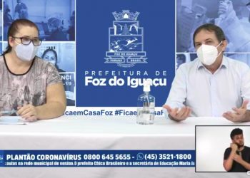 Aulas presenciais na rede municipal voltam a partir do dia 3 de maio em Foz