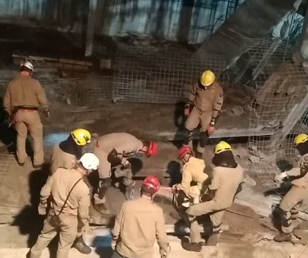 Corpo de Bombeiros confirma duas mortes em obra que desabou no centro de Foz