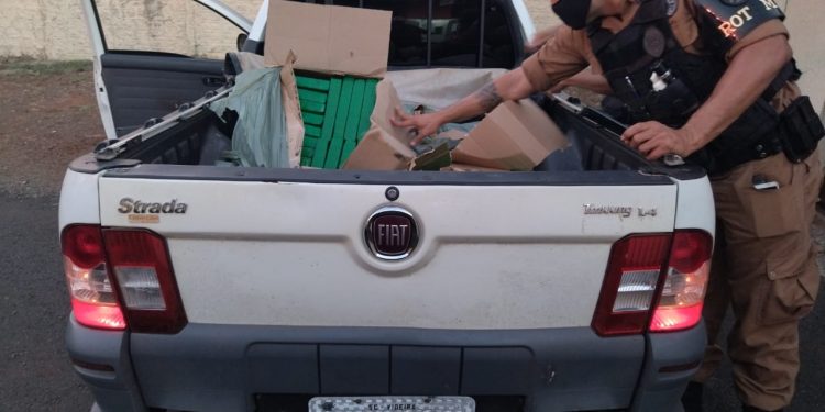 Rocam prende duas pessoas com 193kg de maconha em Santa Terezinha de Itaipu