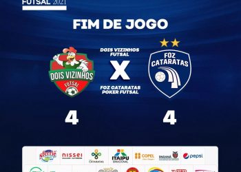 Foz Cataratas Poker Futsal conquista ponto importante em Dois Vizinhos