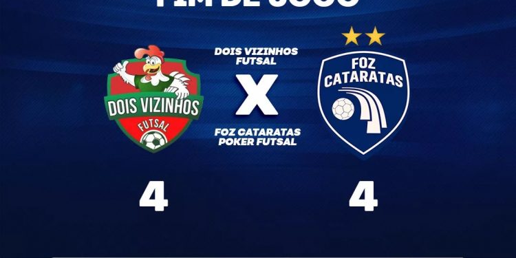 Foz Cataratas Poker Futsal conquista ponto importante em Dois Vizinhos