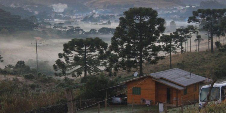Santa Catarina registra temperatura negativa pelo 2° dia consecutivo