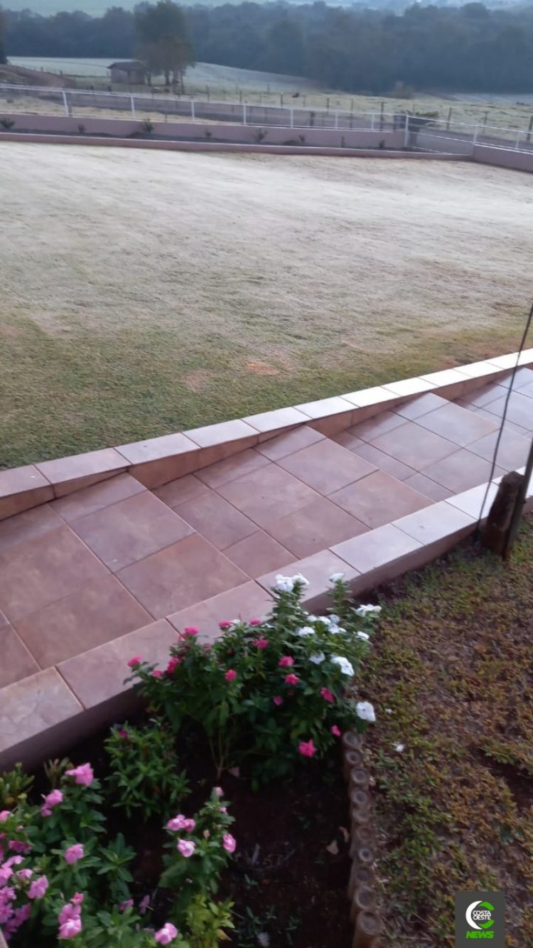 Terça, 25, tem primeiros registros de geadas na região oeste