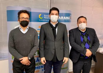 Hussein Bakri e Adnan El Sayed se encontram com o Presidente da Fomento Paraná