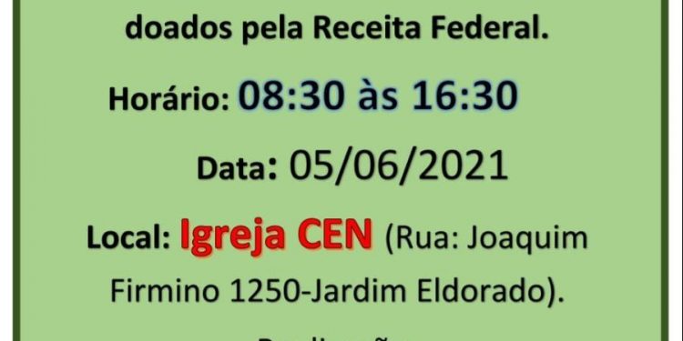 Núcleo Criança de Valor promove bazar com objetos doados pela Receita Federal