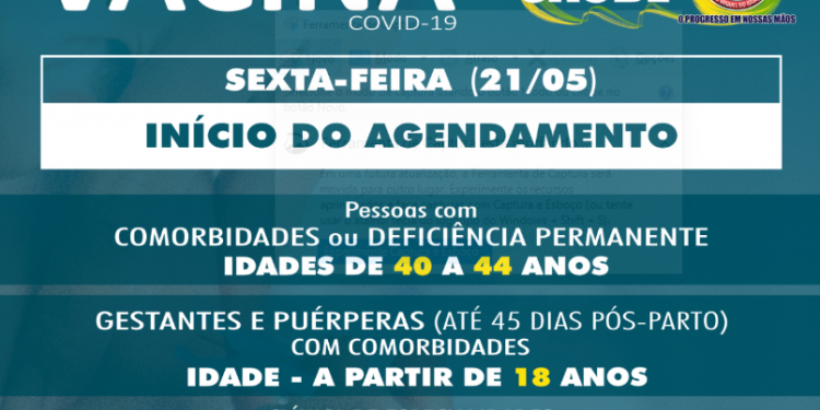 São Miguel do Iguaçu inicia vacinação entre 40 e 44 anos com comorbidades