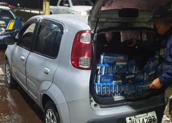 Cigarros contrabandeados são apreendidos em Santa Terezinha pela PRF