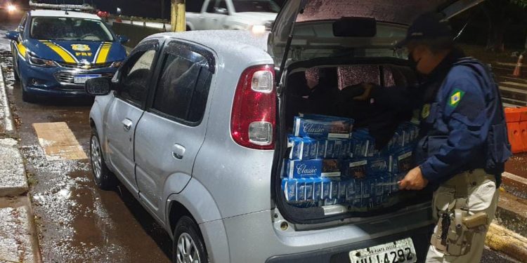 Cigarros contrabandeados são apreendidos em Santa Terezinha pela PRF
