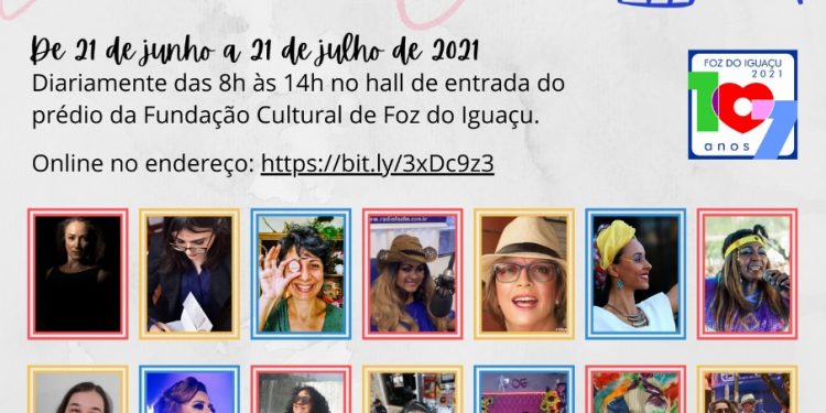 Exposição na Biblioteca Municipal homenageia mulheres fazedoras de cultura em Foz do Iguaçu
