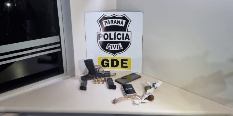 Suspeito por tráfico de drogas e posse irregular de arma de fogo é preso pela Polícia Civil