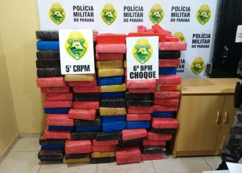 Polícia Militar prende jovem com 800 kg de maconha em Cascavel