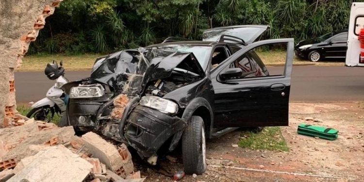 Acidente deixa homem ferido em Foz do Iguaçu