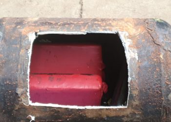 Receita Federal encontra cocaína escondida em cilindros de ônibus