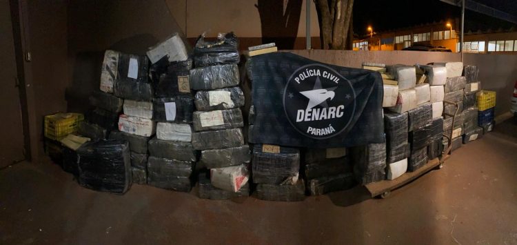 Denarc apreende 1,8 toneladas de maconha em Foz do Iguaçu