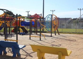 Construção de área de lazer no Jardim Dona Fátima entra em fase final