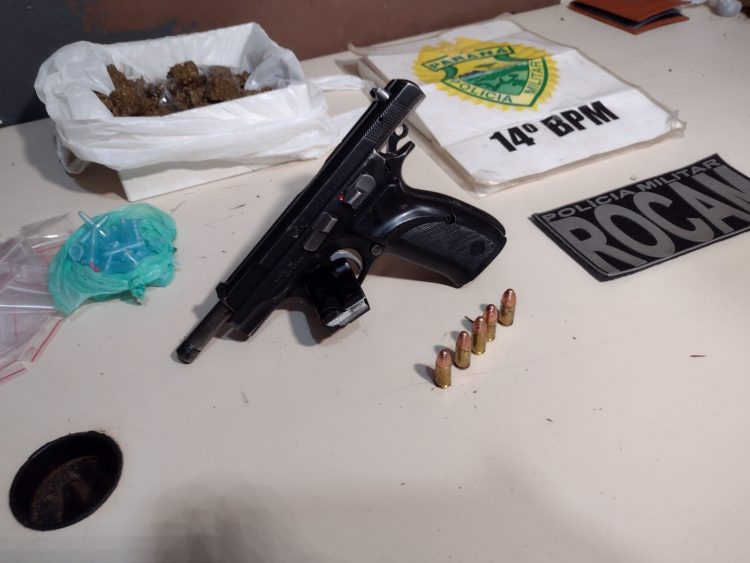 Polícia Militar intensifica atuação no Portal da Foz e apreende arma e drogas
