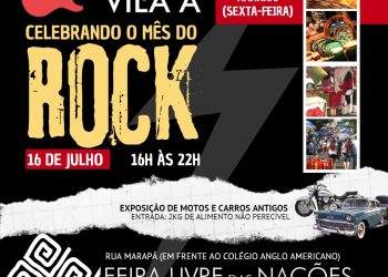 Feirinha da Vila A especial do Mês do Rock tem data alterada para sexta-feira (16)